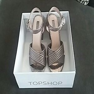TOPSHOP Silver Heels